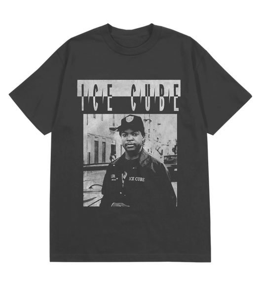 Vintage Charcoal Ice Cube Photo T-Shirt