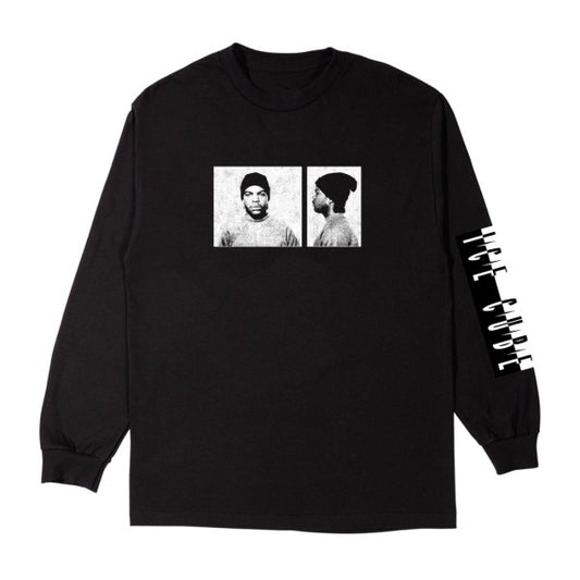 Ice Cube Mug Shot Black Long Sleeve T-shirt