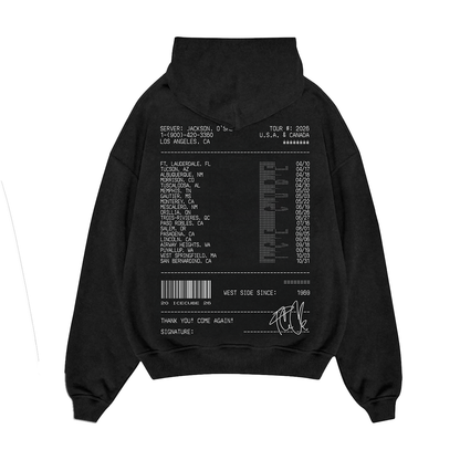 2026 Receipt Tour Hoodie