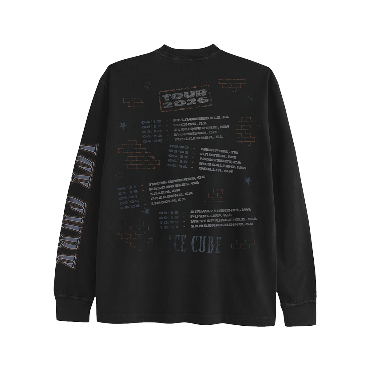 2026 Logo Long Sleeve Tour T-Shirt