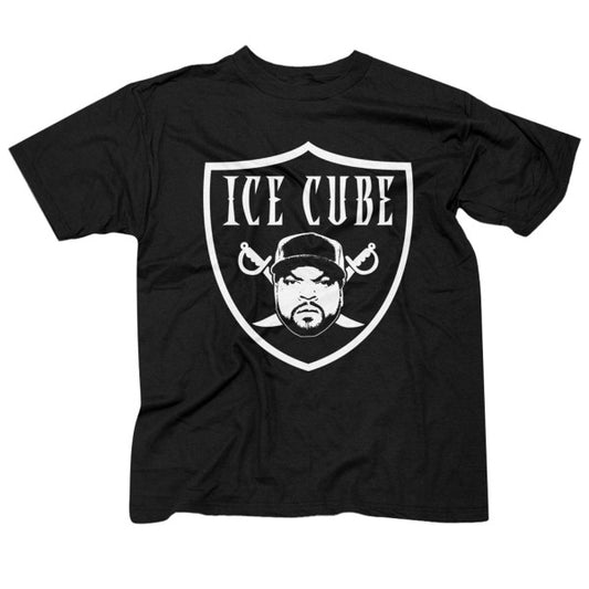 Ice Cube Shield Logo Black T-Shirt