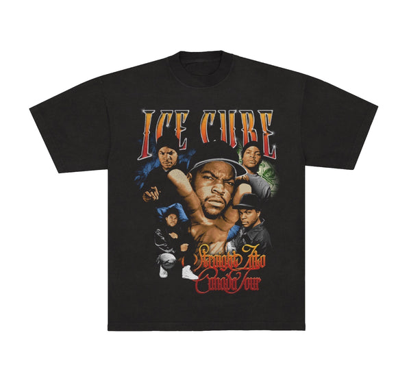 ミュージシャン CONTOROL ICE CUBE TAIDAI Tshirt straight_into_canada_front_gra