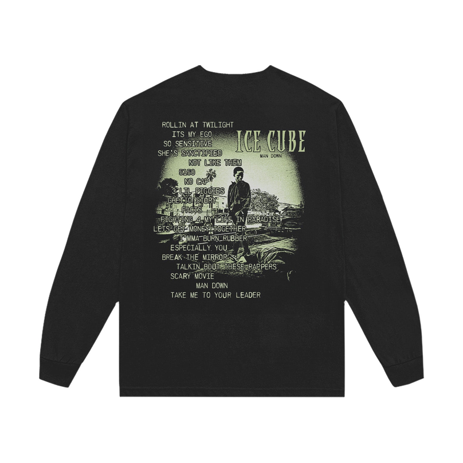 Ice Cube Man Down Long Sleeve T-Shirt